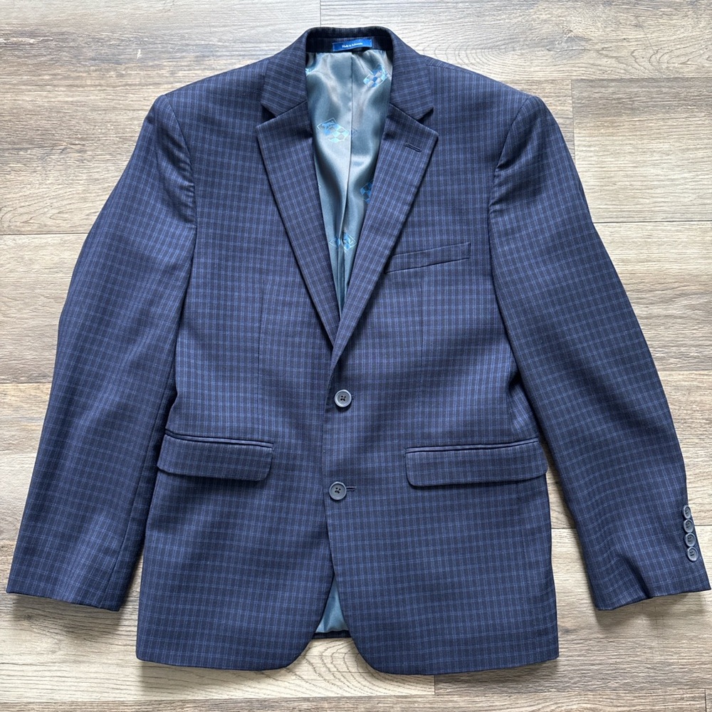 Vince Camuto Navy Check Sport Coat
